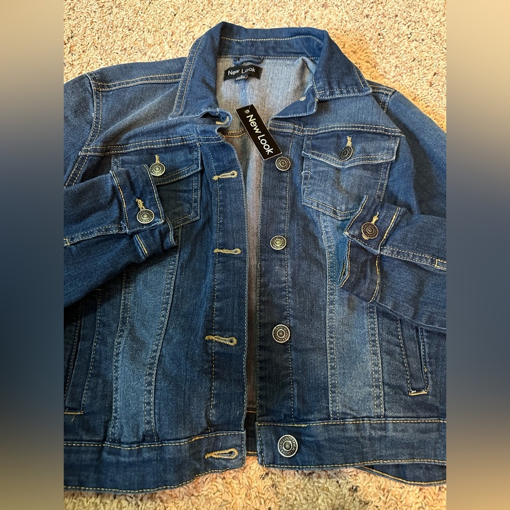 NWT Jean Jacket size L